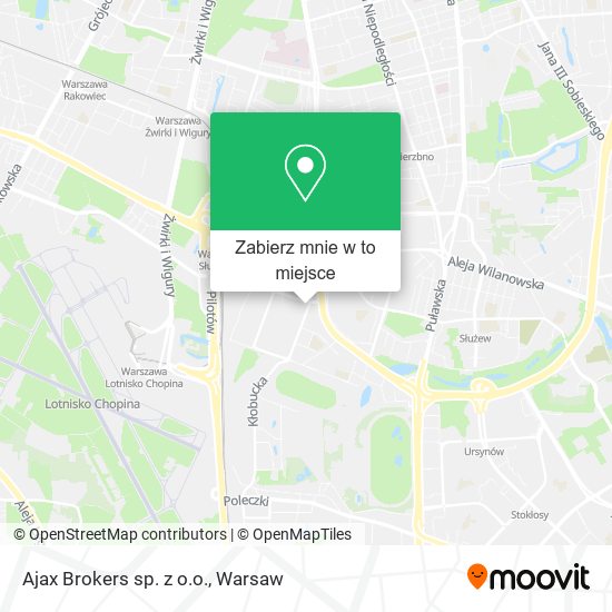 Mapa Ajax Brokers sp. z o.o.