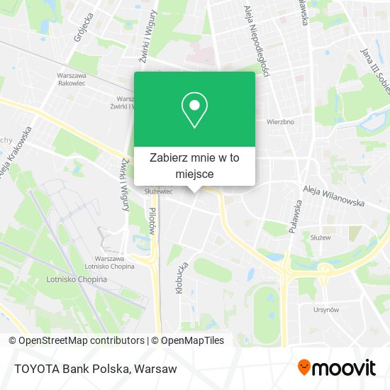 Mapa TOYOTA Bank Polska