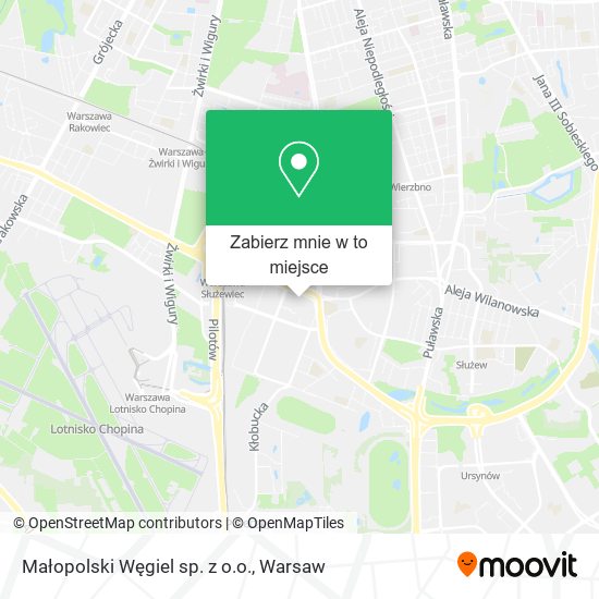 Mapa Małopolski Węgiel sp. z o.o.