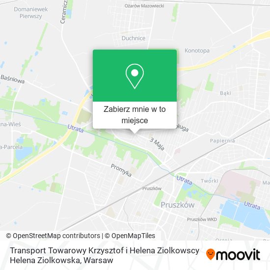 Mapa Transport Towarowy Krzysztof i Helena Ziolkowscy Helena Ziolkowska