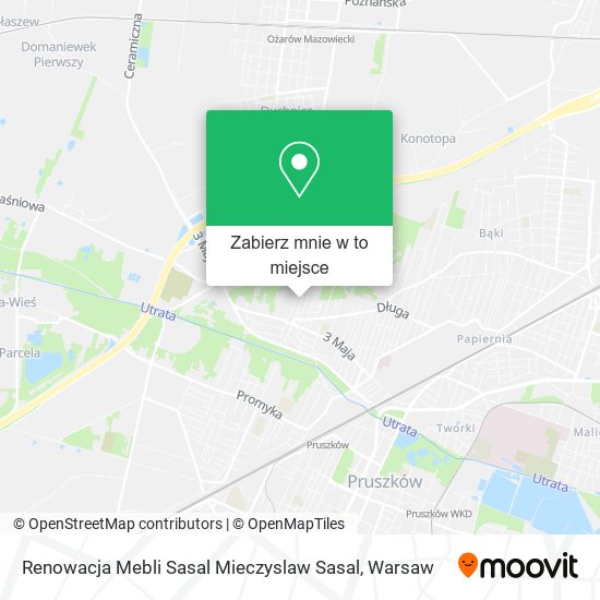 Mapa Renowacja Mebli Sasal Mieczyslaw Sasal