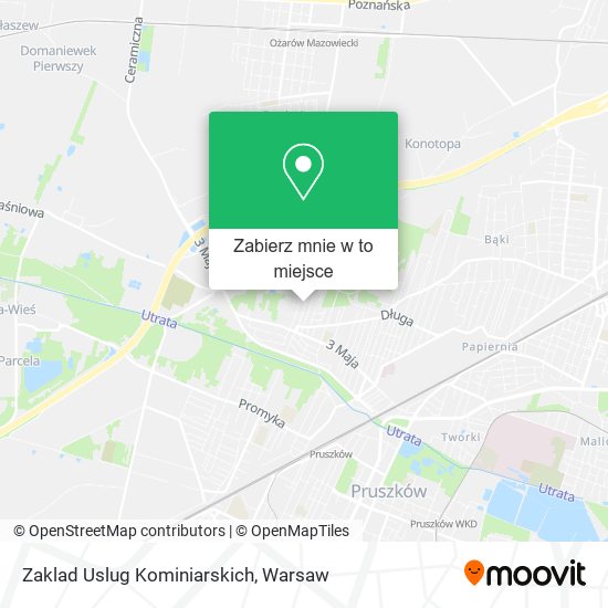 Mapa Zaklad Uslug Kominiarskich