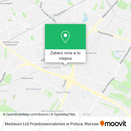 Mapa Medieuro Ltd Przedstawicielstwo w Polsce