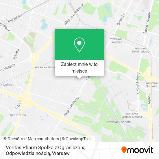 Mapa Veritas Pharm Spółka z Ograniczoną Odpowiedzialnością