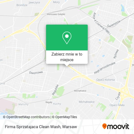 Mapa Firma Sprzatajaca Clean Wash