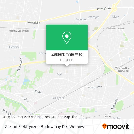 Mapa Zaklad Elektryczno Budowlany Dej