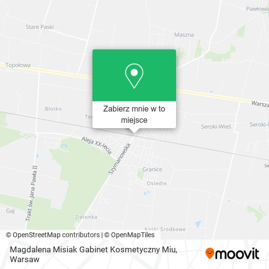 Mapa Magdalena Misiak Gabinet Kosmetyczny Miu