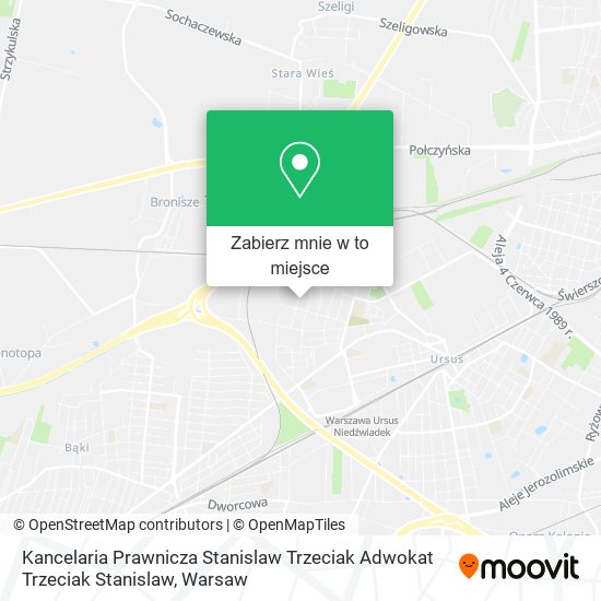 Mapa Kancelaria Prawnicza Stanislaw Trzeciak Adwokat Trzeciak Stanislaw