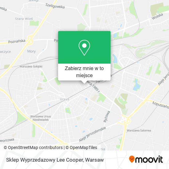 Mapa Sklep Wyprzedazowy Lee Cooper