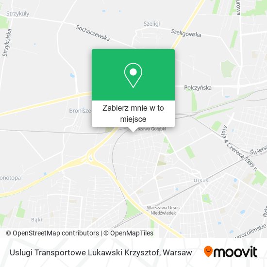 Mapa Uslugi Transportowe Lukawski Krzysztof