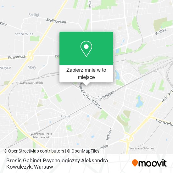 Mapa Brosis Gabinet Psychologiczny Aleksandra Kowalczyk