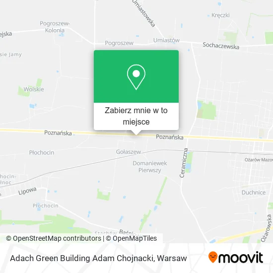Mapa Adach Green Building Adam Chojnacki