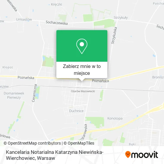 Mapa Kancelaria Notarialna Katarzyna Niewińska-Wierchowiec