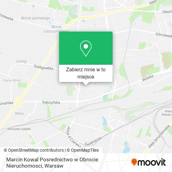 Mapa Marcin Kowal Posrednictwo w Obrocie Nieruchomosci