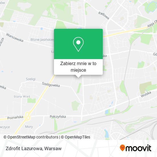 Mapa Zdrofit Lazurowa