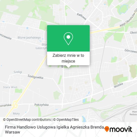 Mapa Firma Handlowo Uslugowa Igielka Agnieszka Brenda