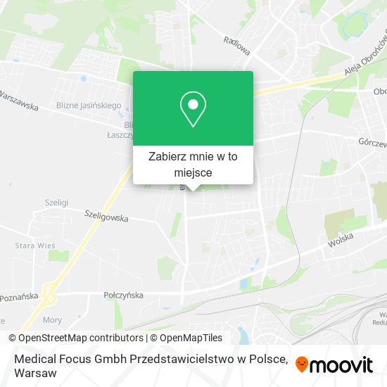 Mapa Medical Focus Gmbh Przedstawicielstwo w Polsce