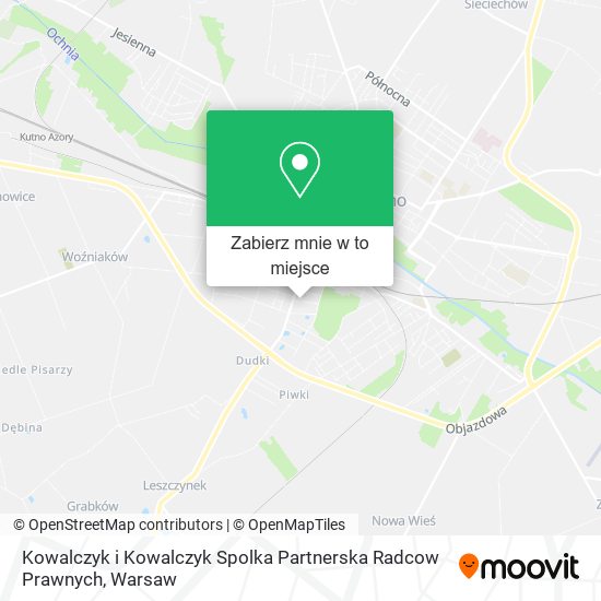 Mapa Kowalczyk i Kowalczyk Spolka Partnerska Radcow Prawnych