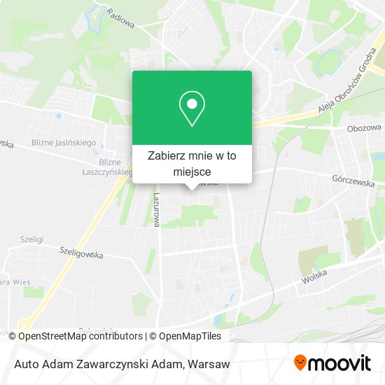 Mapa Auto Adam Zawarczynski Adam