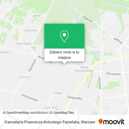 Mapa Kancelaria Prawnicza Antoniego Fasielaka