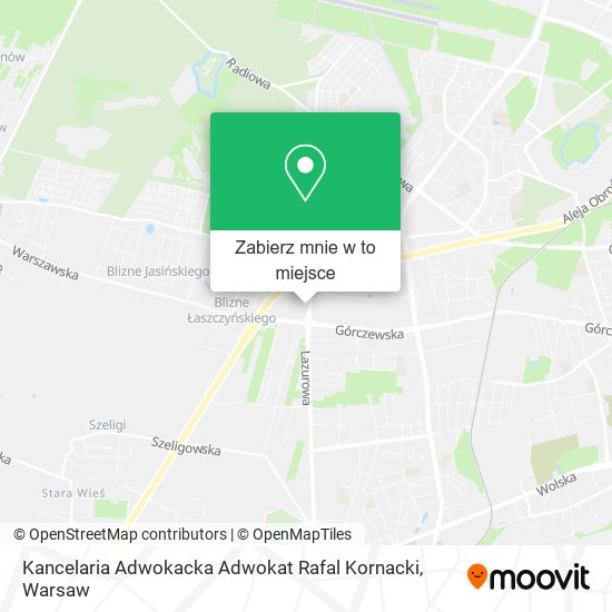 Mapa Kancelaria Adwokacka Adwokat Rafal Kornacki