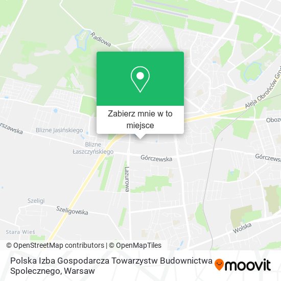 Mapa Polska Izba Gospodarcza Towarzystw Budownictwa Spolecznego