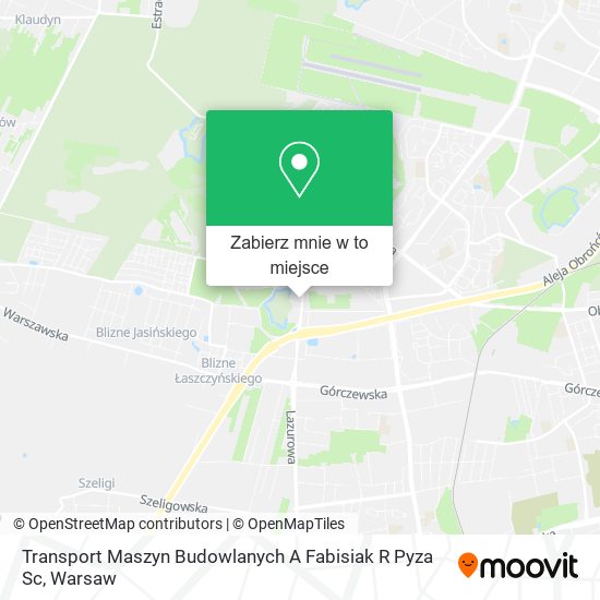 Mapa Transport Maszyn Budowlanych A Fabisiak R Pyza Sc