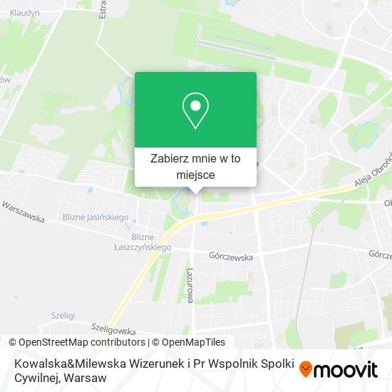 Mapa Kowalska&Milewska Wizerunek i Pr Wspolnik Spolki Cywilnej