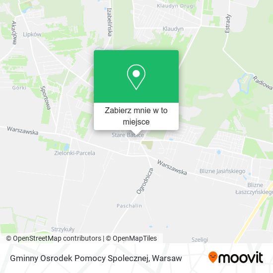 Mapa Gminny Osrodek Pomocy Spolecznej