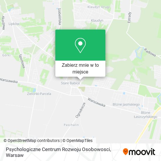 Mapa Psychologiczne Centrum Rozwoju Osobowosci