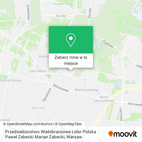 Mapa Przedsiebiorstwo Wielobranzowe Lider Polska Pawel Zabecki Marian Zabecki