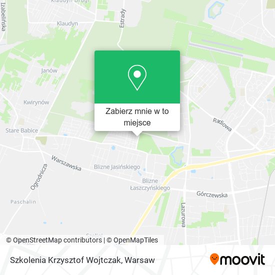 Mapa Szkolenia Krzysztof Wojtczak