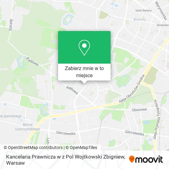 Mapa Kancelaria Prawnicza w z Pol Wojtkowski Zbigniew