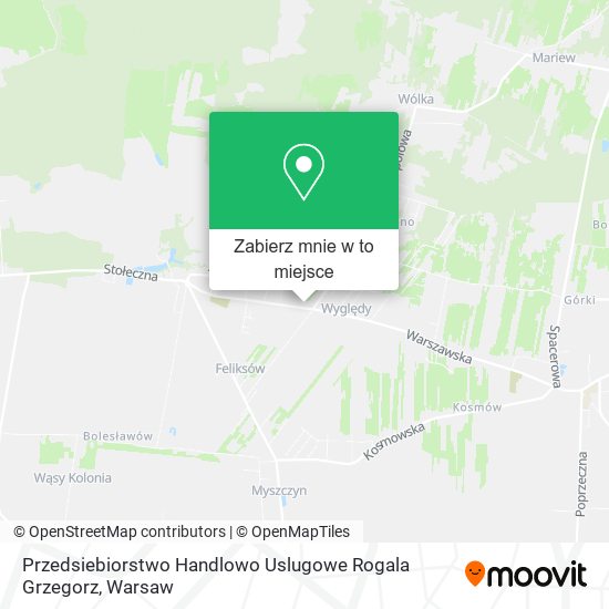 Mapa Przedsiebiorstwo Handlowo Uslugowe Rogala Grzegorz