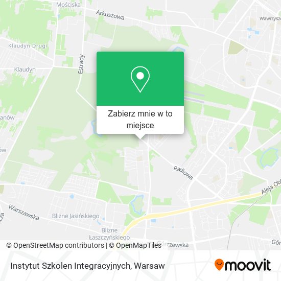 Mapa Instytut Szkolen Integracyjnych