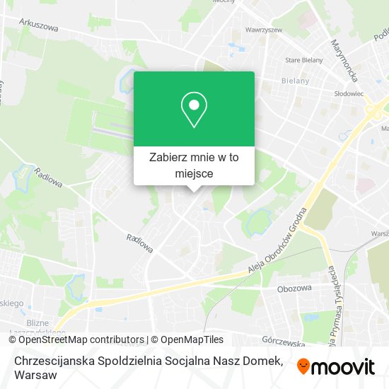 Mapa Chrzescijanska Spoldzielnia Socjalna Nasz Domek