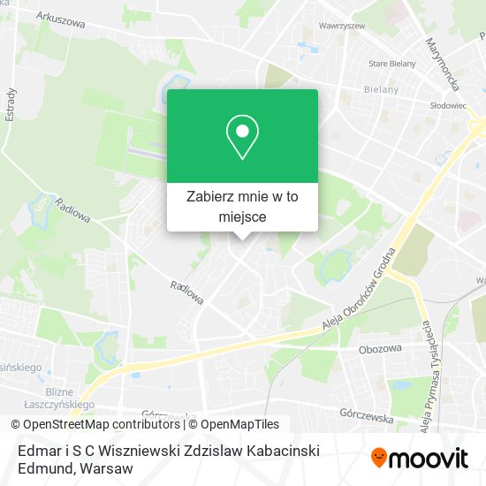 Mapa Edmar i S C Wiszniewski Zdzislaw Kabacinski Edmund