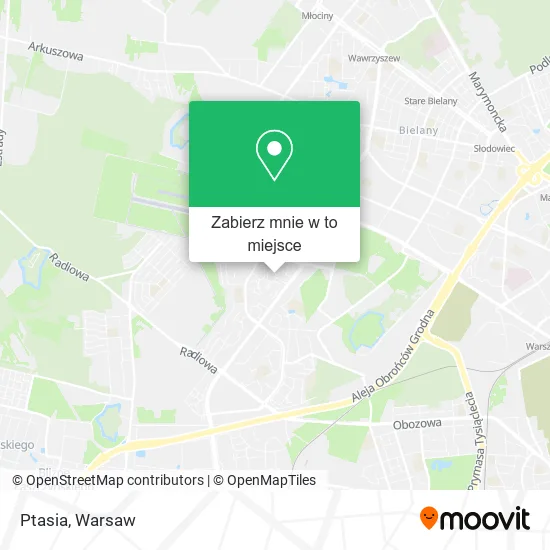 Mapa Ptasia