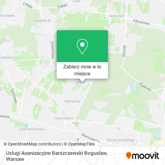 Mapa Uslugi Asenizacyjne Barszczewski Boguslaw