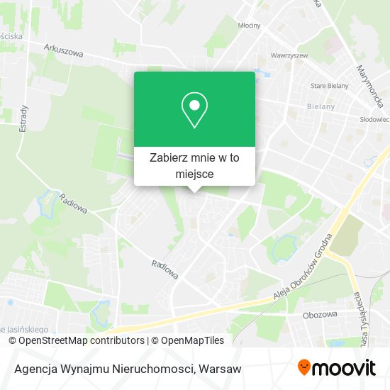 Mapa Agencja Wynajmu Nieruchomosci