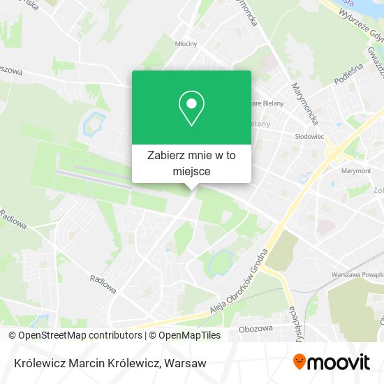 Mapa Królewicz Marcin Królewicz