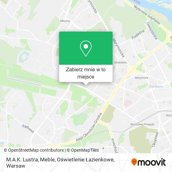 Mapa M.A.K. Lustra, Meble, Oświetlenie Łazienkowe