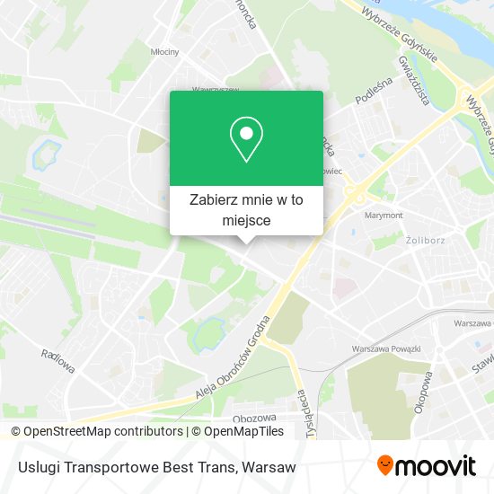 Mapa Uslugi Transportowe Best Trans