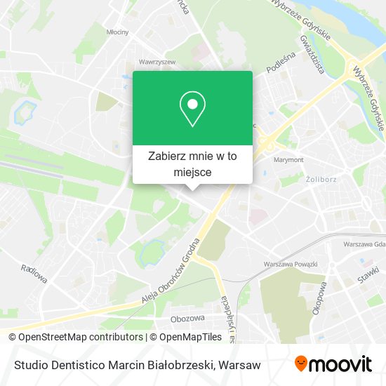 Mapa Studio Dentistico Marcin Białobrzeski