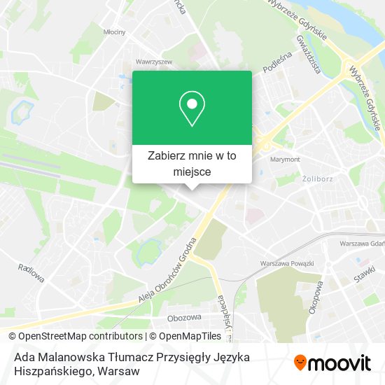 Mapa Ada Malanowska Tłumacz Przysięgły Języka Hiszpańskiego