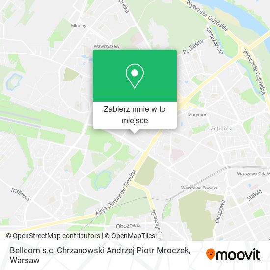 Mapa Bellcom s.c. Chrzanowski Andrzej Piotr Mroczek