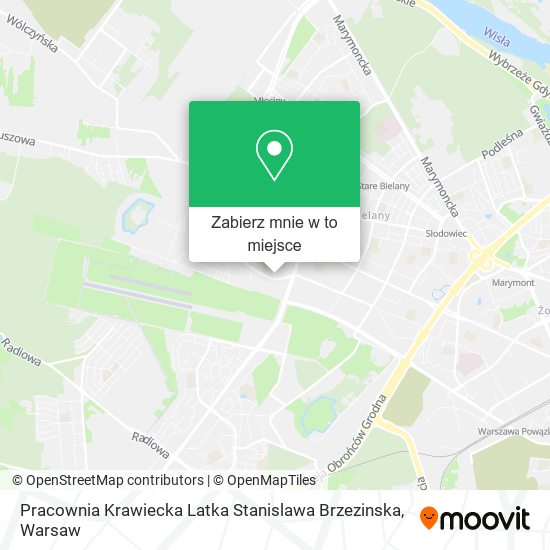 Mapa Pracownia Krawiecka Latka Stanislawa Brzezinska