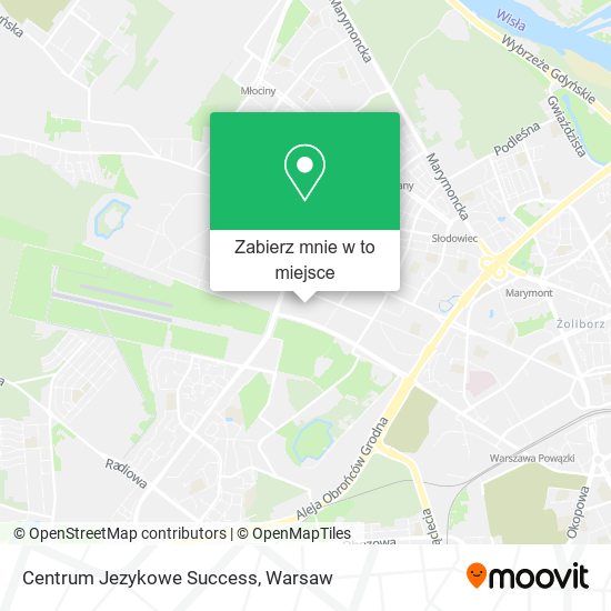 Mapa Centrum Jezykowe Success