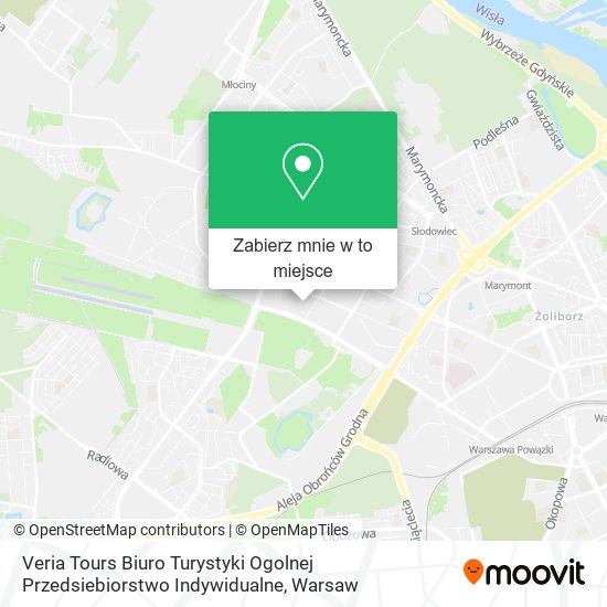 Mapa Veria Tours Biuro Turystyki Ogolnej Przedsiebiorstwo Indywidualne