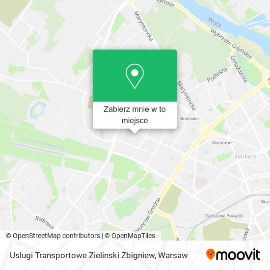 Mapa Uslugi Transportowe Zielinski Zbigniew